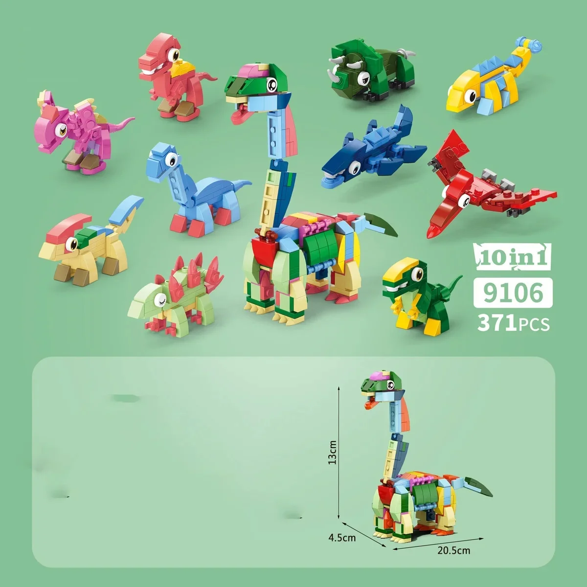 MOC насекомое животное парк динозавр мультфильм бабочка мини модель строительные