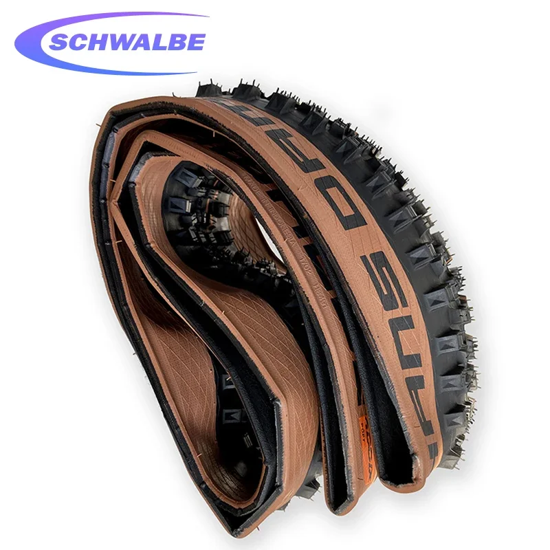 SCHWALBE оригинальные HANS DAMPF 29x2 35 бескамерные складные шины с бронзовым краем для