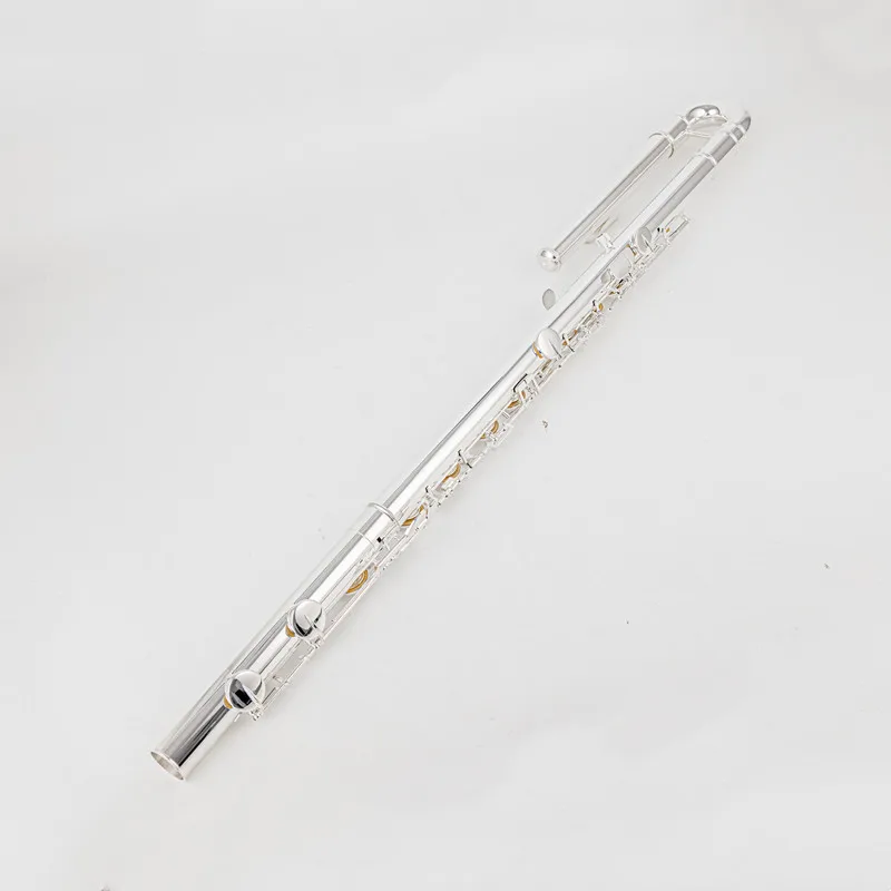 Фото Новая японская флейта Sankyo C Tune, посеребренная, из меди, 16 клавиш, с закрытыми отверстиями, профессиональный музыкальный инструмент с футляром №5