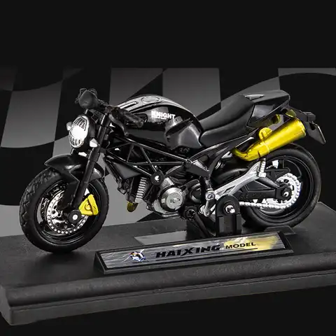 Фигурки для мотоциклистов Ducati Monster 795 в масштабе 1:18, литые игрушки, модель для Спортивного Велосипеда, гоночная модель, копия автомобиля, кол...