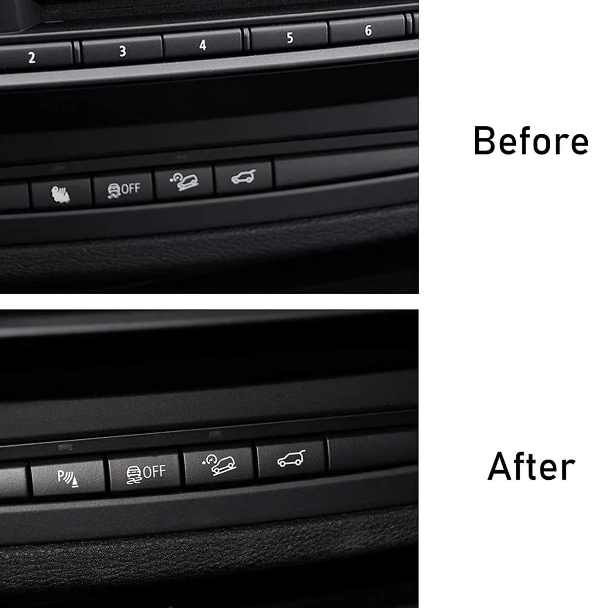 Крышка кнопки переключения датчика парковки автомобиля для BMW X5 E70 2006-13 X6 E71 2008-2014