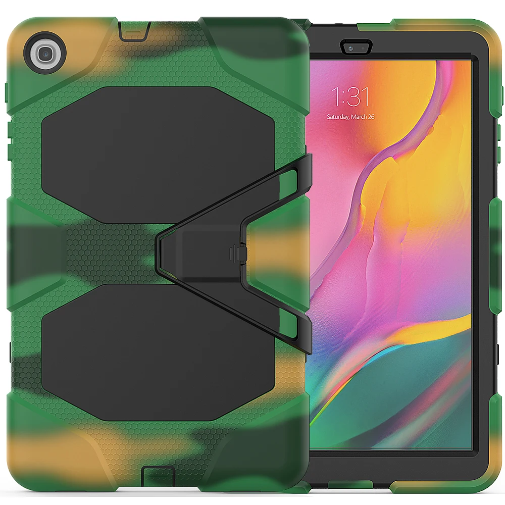 

Противоударный чехол для планшета повышенной прочности для Samsung Galaxy Tab A 10,1 2019, T510, T515, искусственная кожа, мягкий силиконовый чехол, чехол