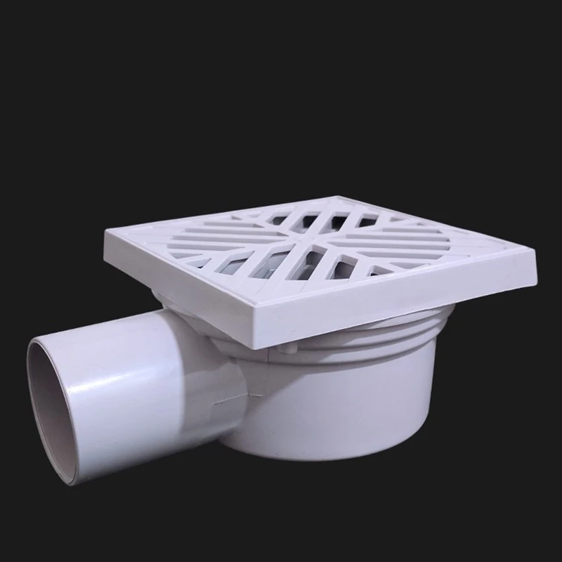 

1 шт. белый ПВХ боковой ряд слив пола с ручкой 114 мм дезодорант и антиблокирующий слив 50 трубок