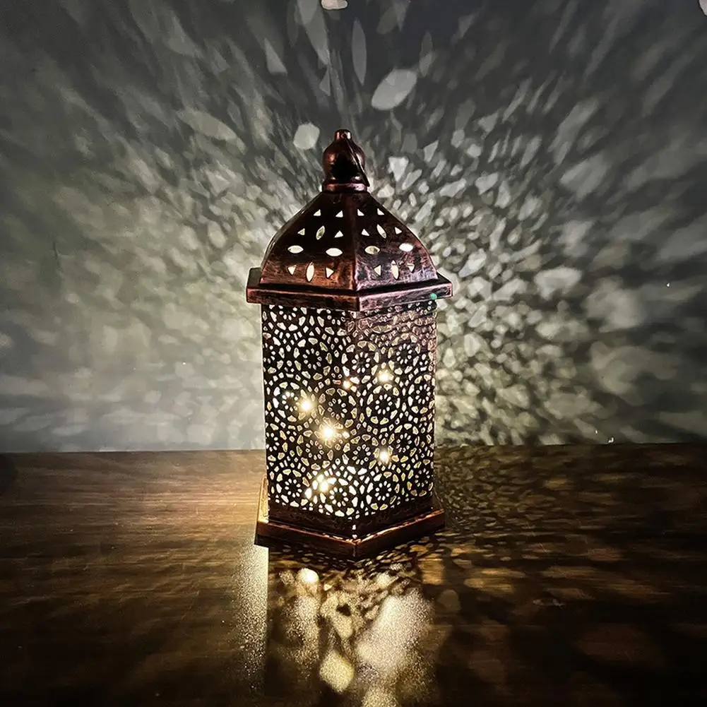 

Practical High Quality Hot Sale New Night Light Metal Lanterns Accessories Effect Moroccan Style Home Decoration