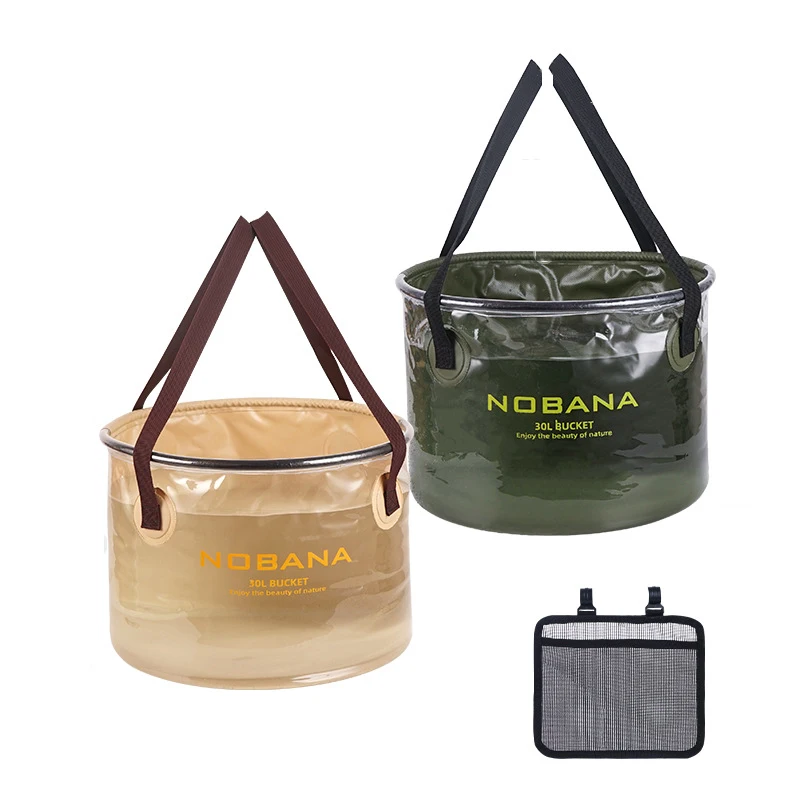 

Складное ведро большой емкости 20 л/30 л, портативный складной контейнер для хранения воды, умывальник для кемпинга, рыбалки, пикника на открытом воздухе