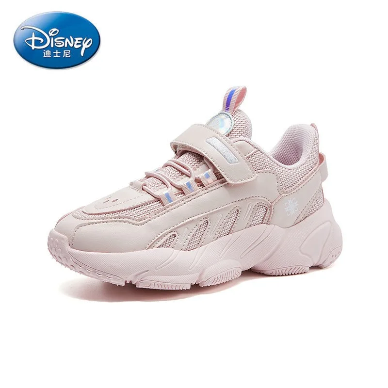 

Disney cartoon children's casual shoes spring and autumn new baby girls frozen student light and breathable princess sport shoes