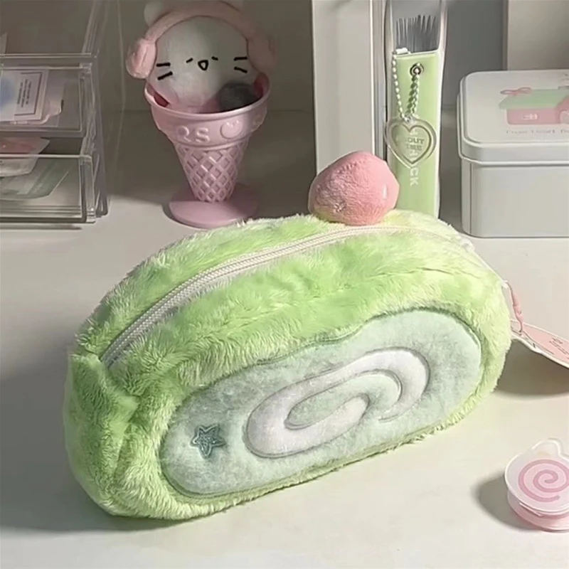 Honeydew Melon Swiss Roll пенал забавный милый плюшевый креативный универсальный чехол для