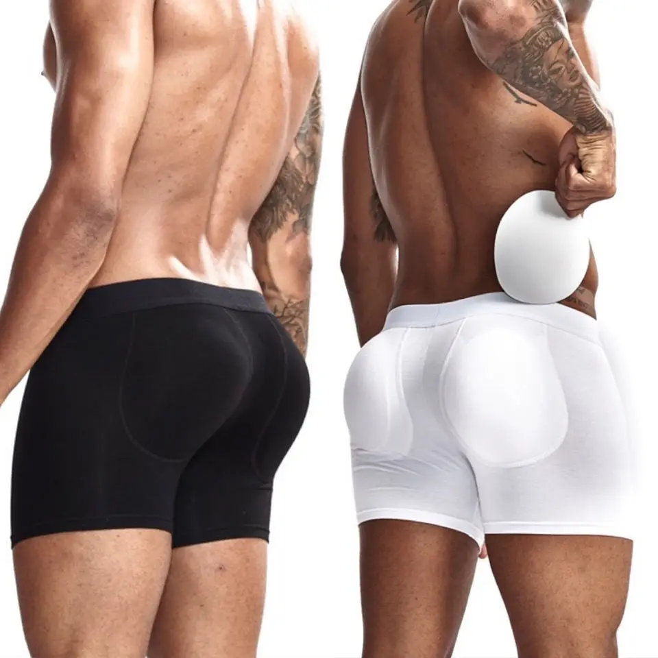 

Jockmail Mens Underwear Cotton Soft Front Back Cup Removable Reclaim Buttock Lifting Mentrual Panties Breathable Boxer Hombre