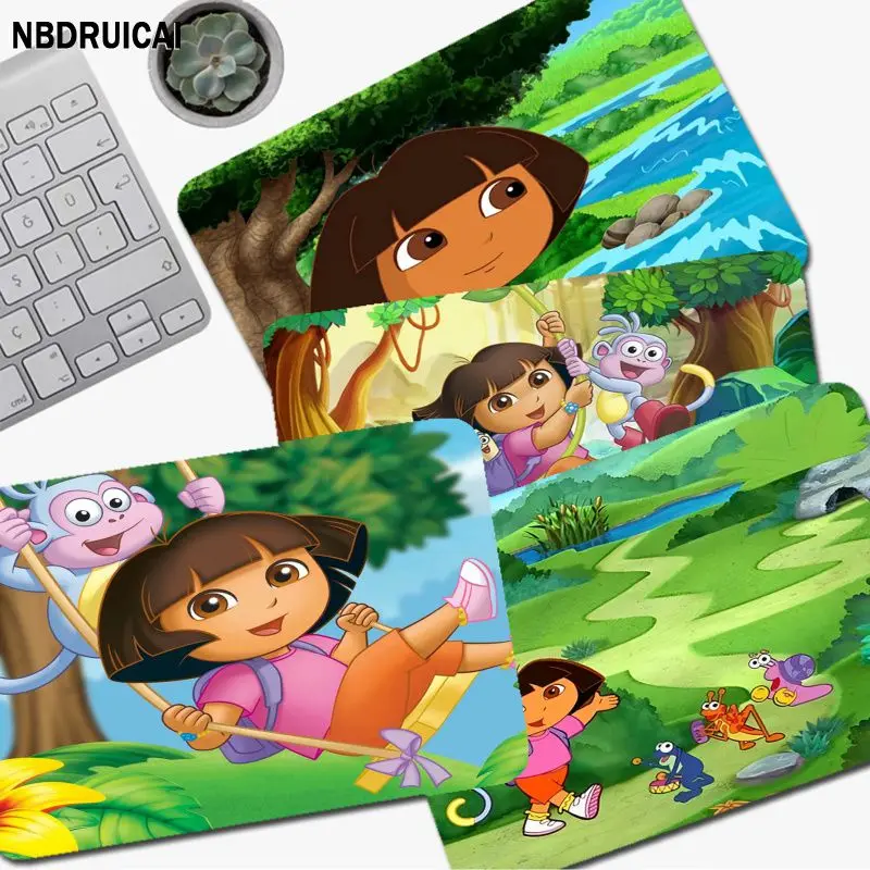 

Dora Mousepad Animation Thickened Mouse Pad Gaming Keyboard Table Mat Office Supplies Room Decor for PC Desk Pad