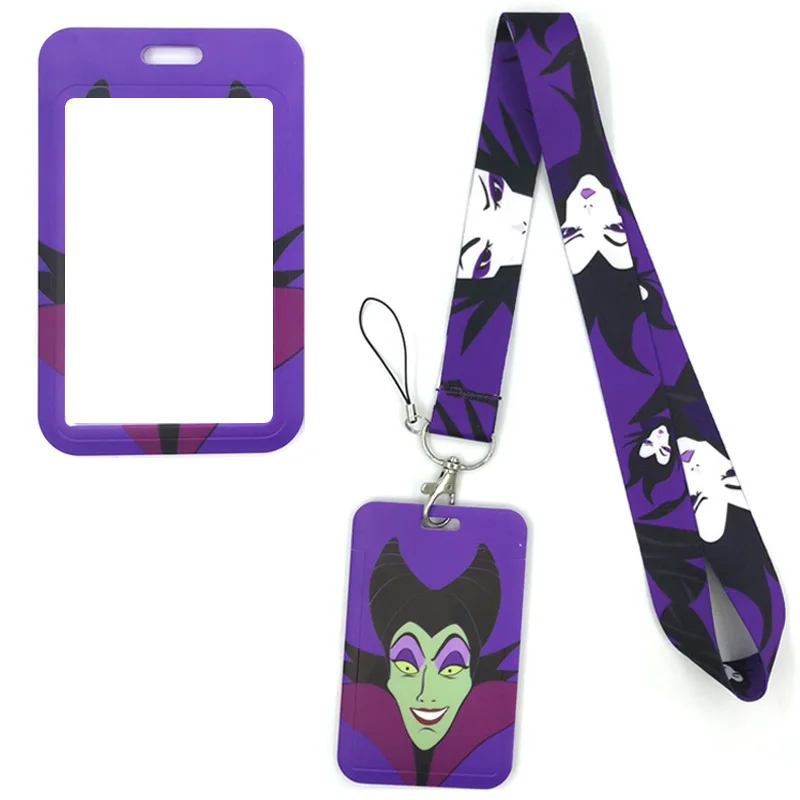 

Maleficent Lanyard Neck Strap Art Anime Fashion Lanyards Bus ID Name Work Card Holder Accessories Decorations Kids Gifts