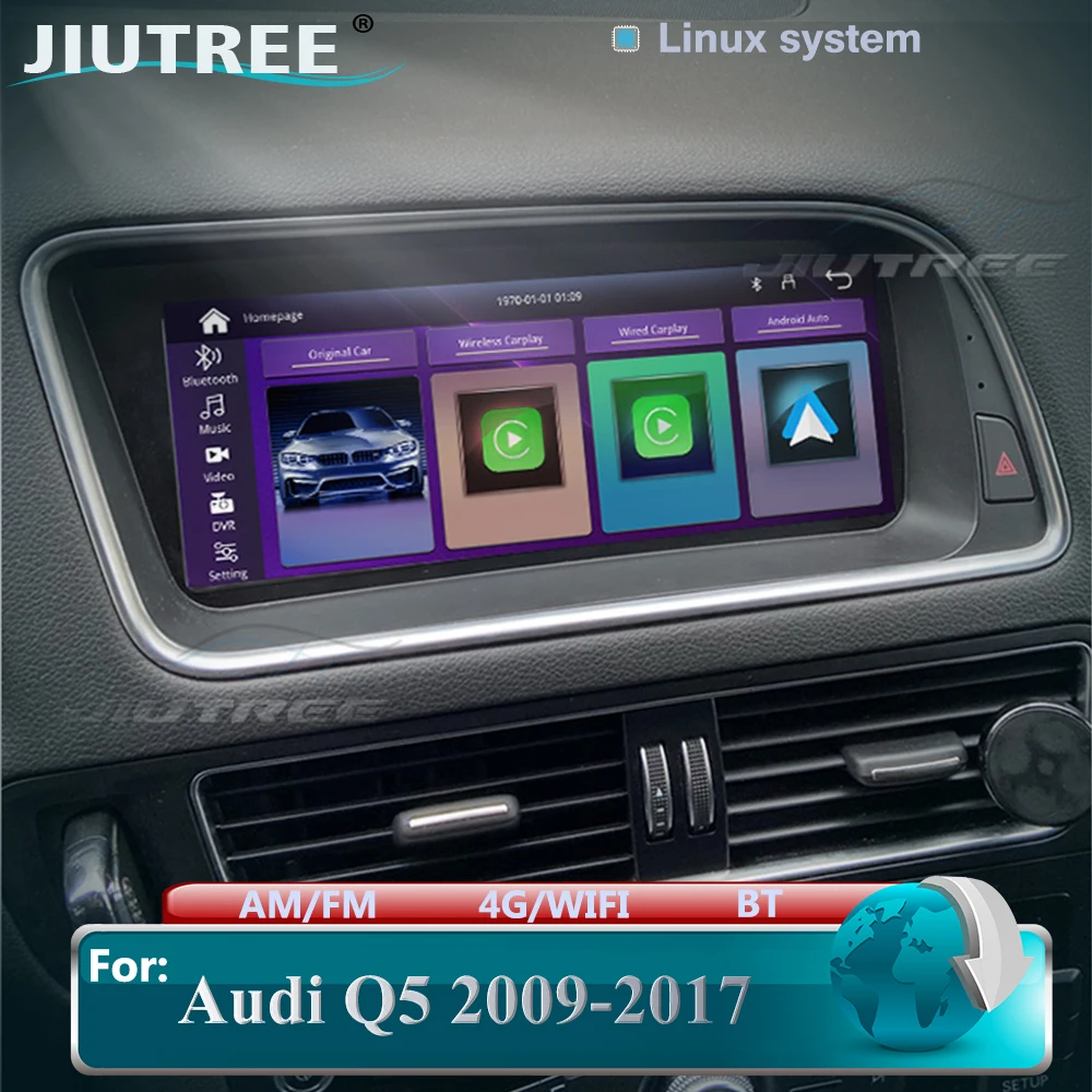 

Автомобильный радиоприемник Linux для Audi Q5 2009-2017, GPS, мультимедиа, android, автомобильное головное устройство, радио, беспроводное carplay, стерео, навигация, радио