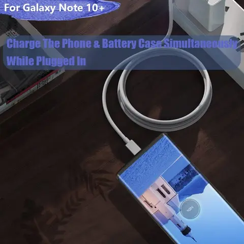 Умный чехол для зарядного устройства для Samsung Galaxy Note 10 Plus 5G, защитный чехол для зарядки, портативный аккумулятор, Capa Funda