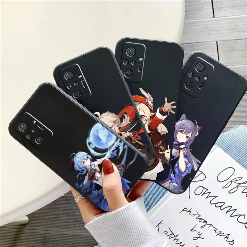 

Genshin Impact Project Game Phone Case For Xiaomi Redmi 7 7A 8 8A 9 9i 9AT 9T 9A 9C Note 7 8 2021 8T Pro Liquid Silicon Soft