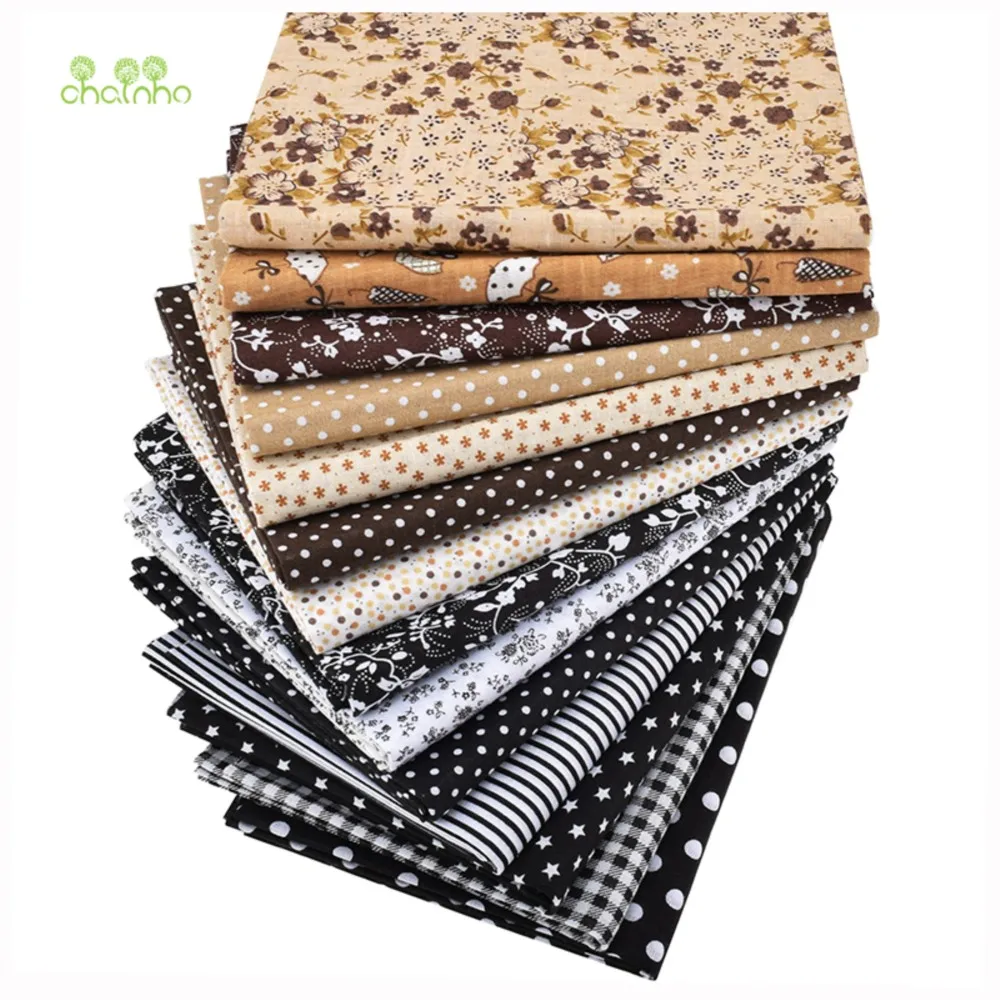 

Chainho,Low Density Thin Cotton Fabric,DIY Quilting & Sewing Material,Big Quarter Patchwork Cloths,50x50cm,14 Pieces,BC01-14P