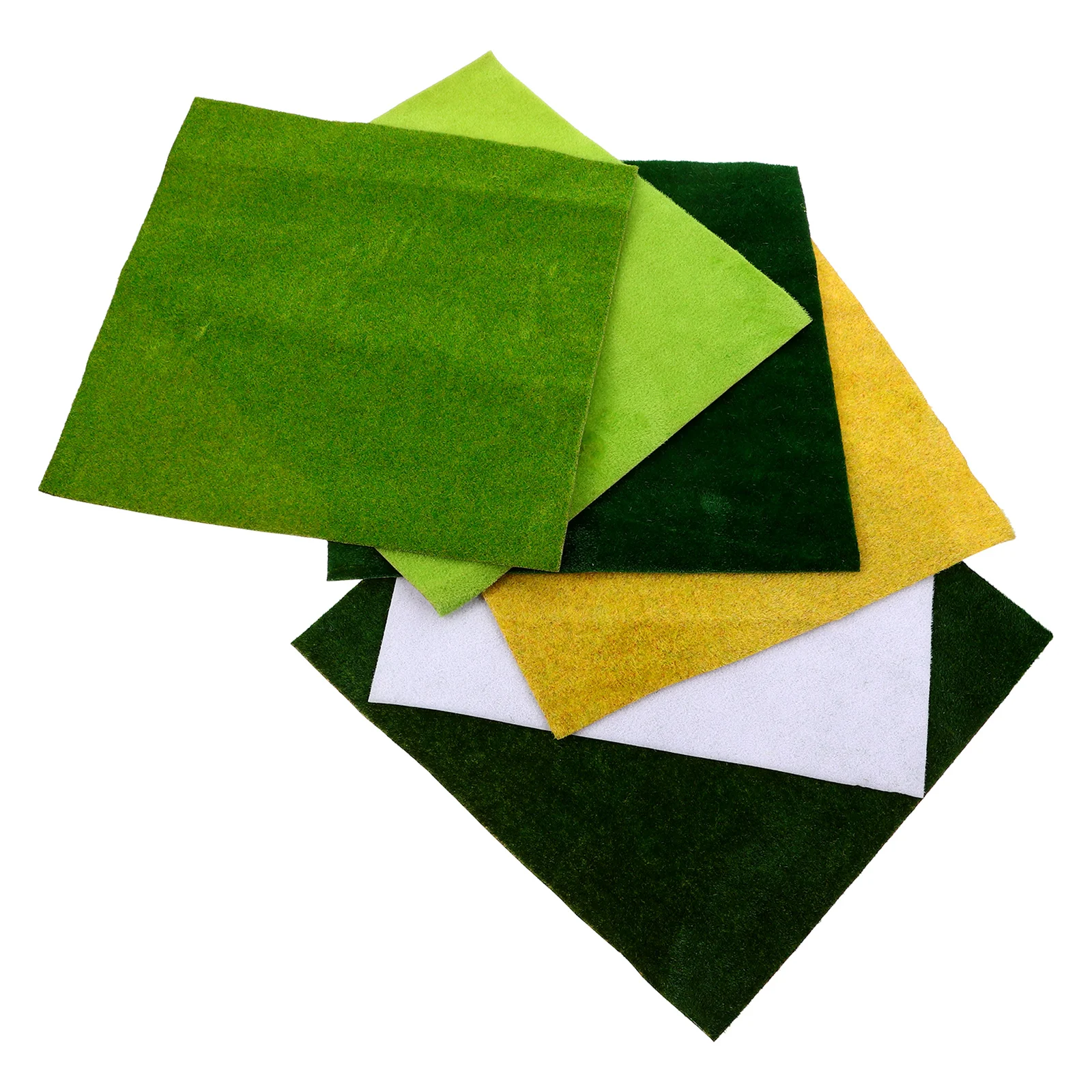 

6Pcs Sand Board Turf Artificial Plant Turf DIY Grass Turf Micro Landscape Prop