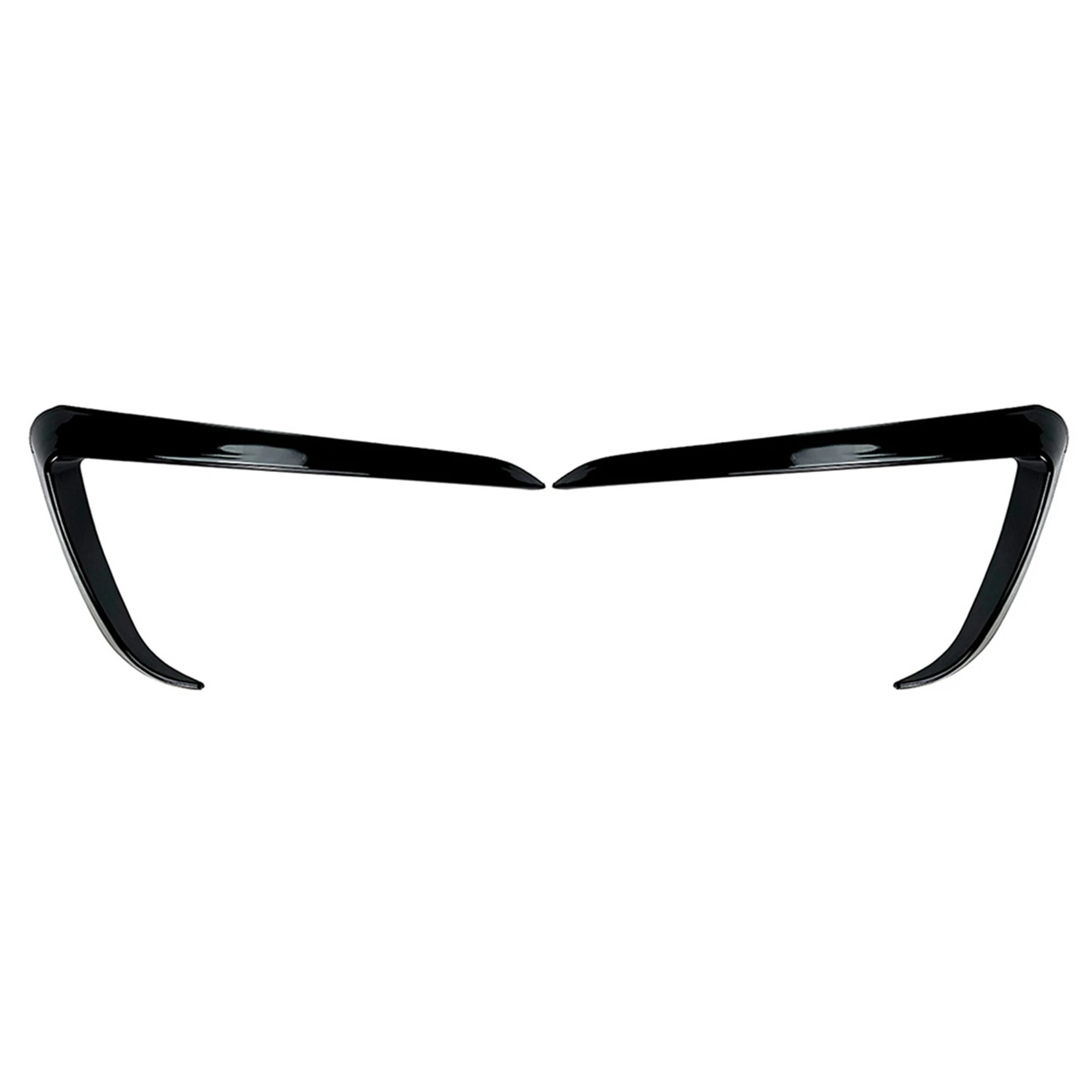 

Car Fog Lights Eyebrow Wind Knife Front Bumper Splitter Spoiler Covers Trim for Model Y 2019-2021