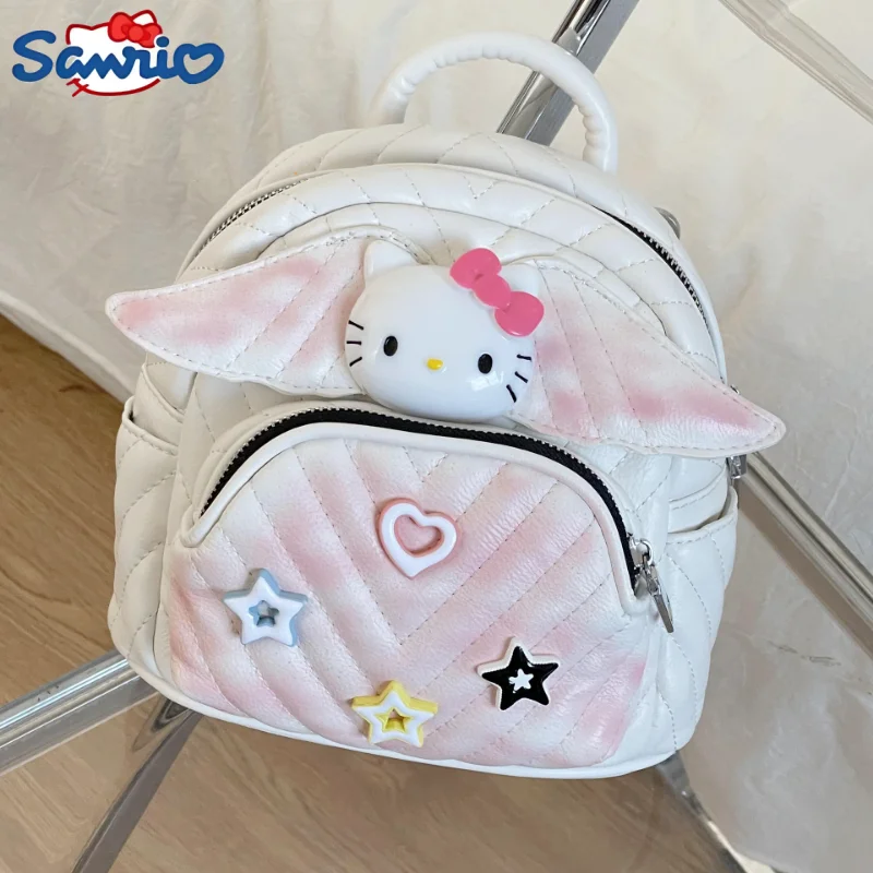 

Sanrio Hello Kitty Cute Y2k Backpack Handbag Anime Kawaii Casual Versatile Backpacks For Women Girls Kids Gifts