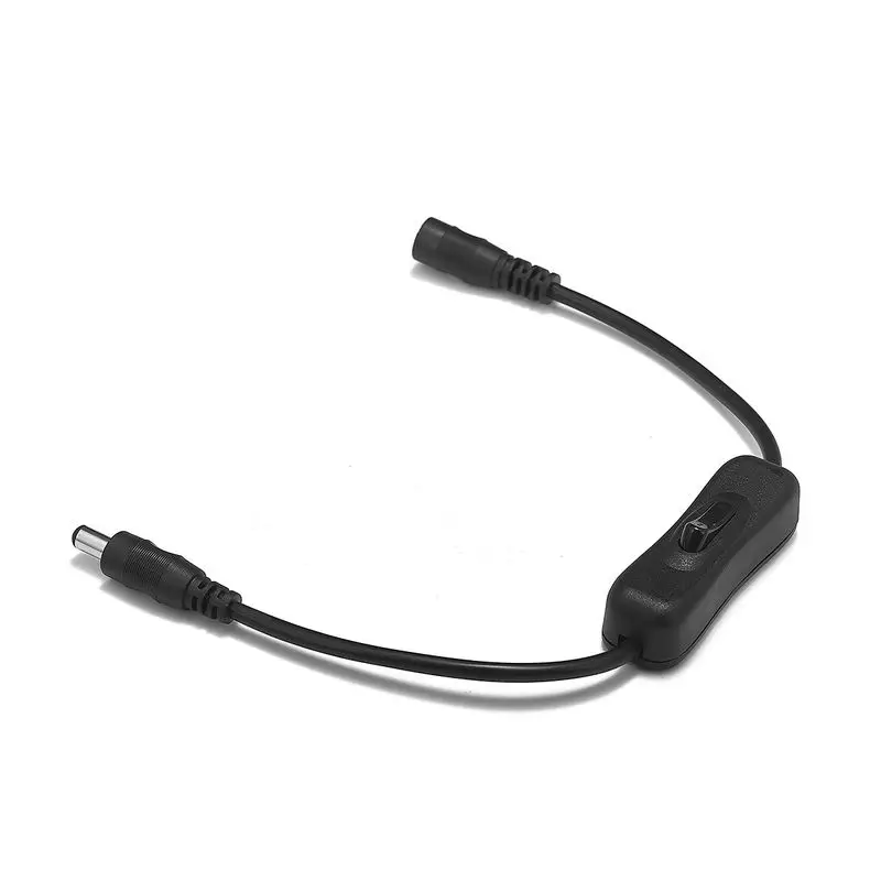 

Соединительный кабель постоянного тока 5,5 мм * 2,1 мм, 5 В, 12 В, медный провод, переключатель включения/выключения, силовые кабели постоянного т...