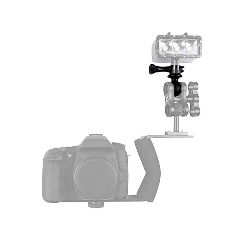 Крепление адаптера с шаровой головкой для экшн-камеры GoPro Hero 12/11/10/9/8/7/6/5 Xiaomi AKASO SJCAM