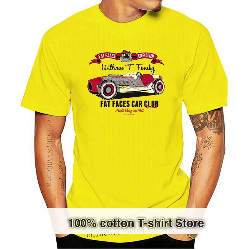 

Новинка 2019, модная футболка с изображением толстых лиц, автомобиля, клуба-популярная футболка с круглым вырезом и круглым вырезом, Классиче...
