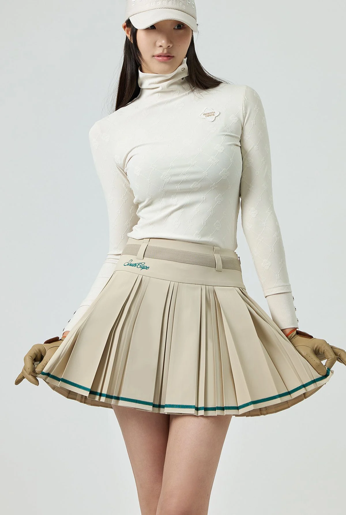

South Cape Golf Pleated Skirt Women's Half length Short Skirt Fashionable Age Reducing Leisure Sports Outdoor Golf Dress