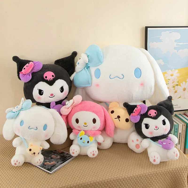 Sanrio Kuromi Melody Cinnamoroll плюшевые игрушки Kawaii аниме куклы 40-100 см мягкие подушки