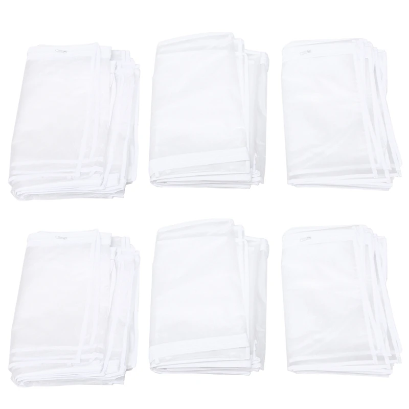 

30Pcs Clothes Hanging Garment Dress Clothes Suit Coat Dust Cover Home Storage Bag Organizer Wardrobe Hanging Clothing A