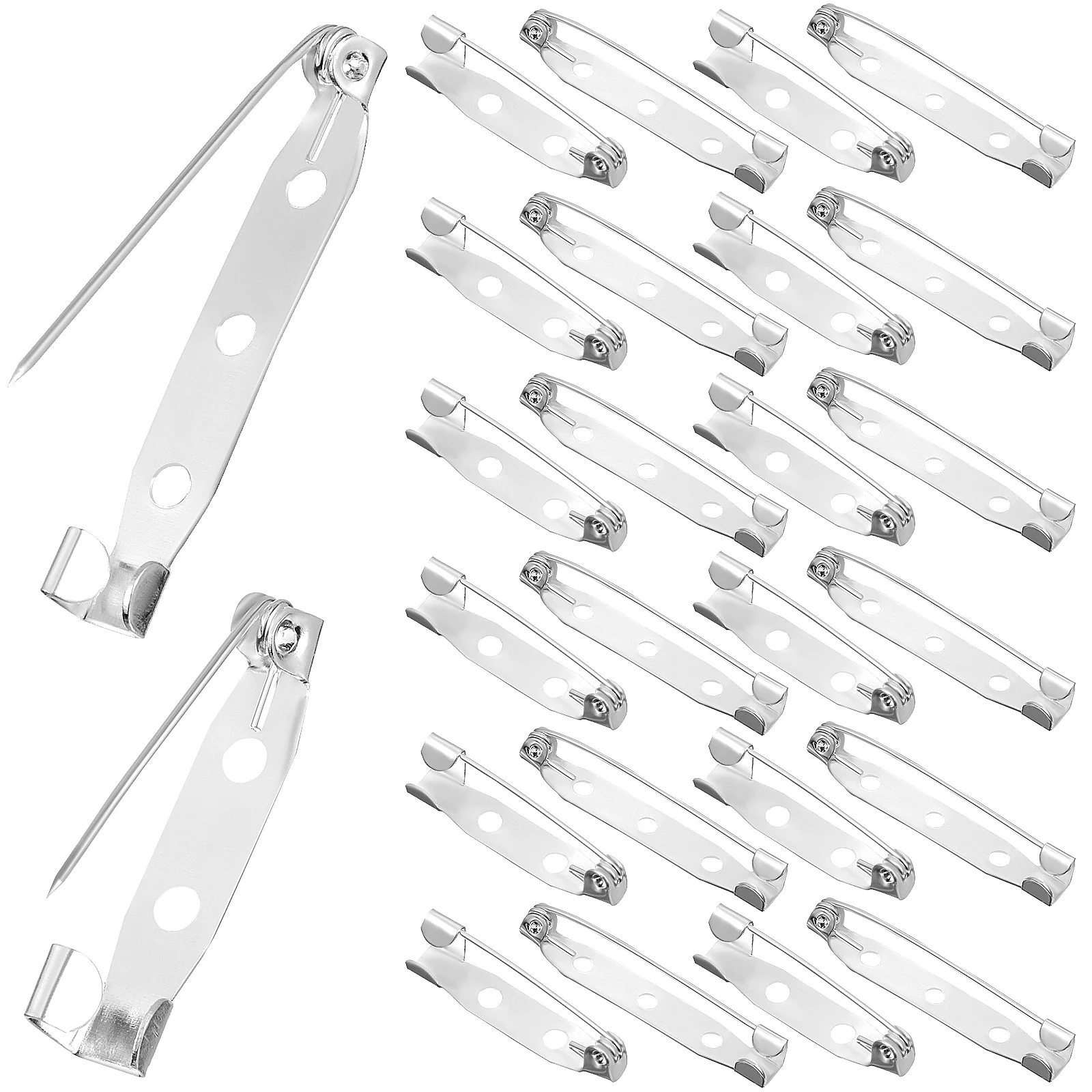 

100 Pcs Brooch Pins Badge Pins Brooch Pin Backs Badge Back Clasp For Crafting