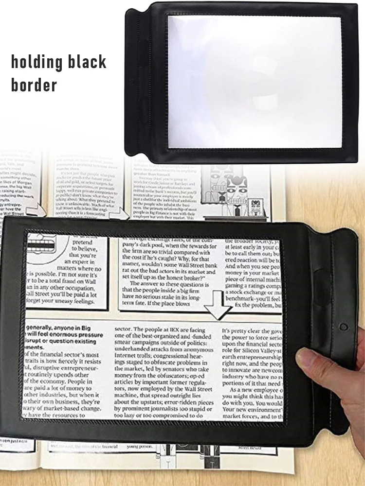 

A4 Lenses Large Sheet Magnifier Magnifying Glass Book Reading Lens Page Glass Lens Magnification Aid Fresnel Lentes Magnifier