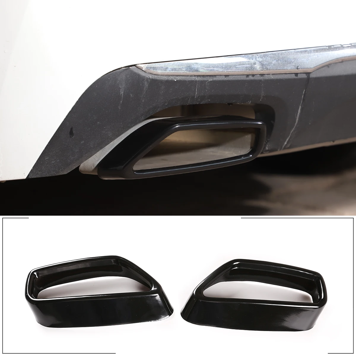 

Накладка На Выхлопную Трубу Black Outlaw Из Нержавеющей Стали Для BMW 5 Серии G30 G31 2018-2023