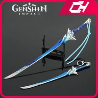 genshin impact 30cm haran geppaku futsu game peripheral weapon model keychain kamisato ayato replica swords knife katana kid toy