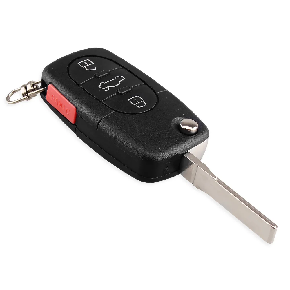 Чехол-книжка KEYYOU 10x для Audi TT A4 A6 A8 S4 S6 S8 старые модели CR1620/CR1616 3 кнопки чехол ключа с