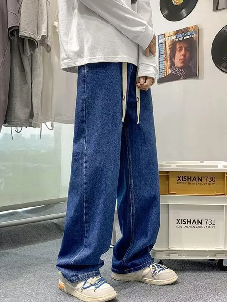 Classic Wide Leg Cargo Pants New Streetwear Baggy Jeans New Spring Summer Men Korean Fashion Loose Straight Brand Clothing JEANS