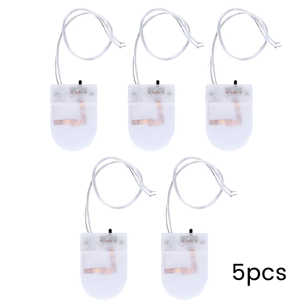 

5 шт. CR2032 3 в держатель батарейного отсека с переключателем, коробка для хранения батарей, крышка с выводами, контейнер для розетки с переключателем вкл./выкл.