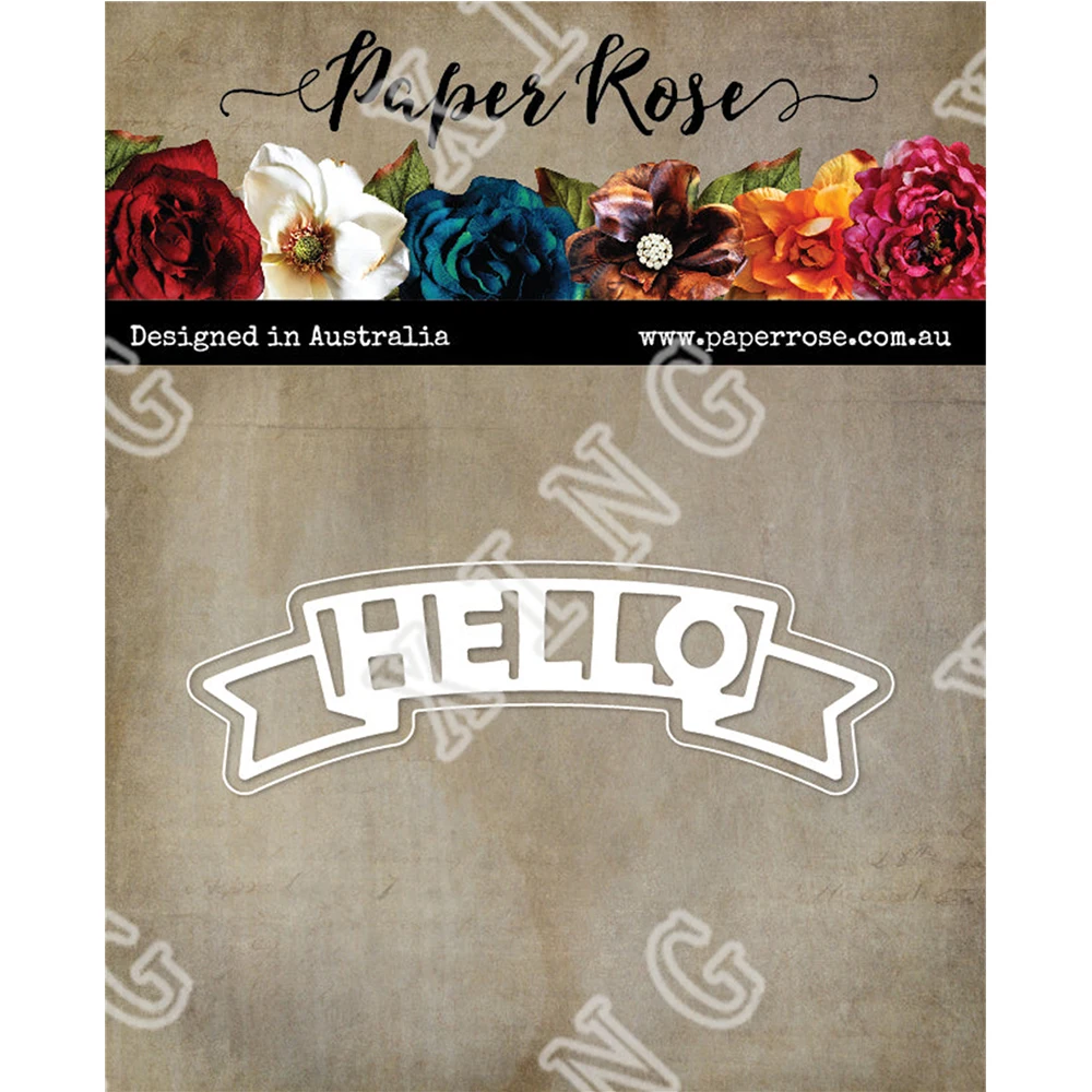 

2022 Hello Layered Banner Metal Cutting Dies Scrapbook Decorate Embossing Template Diy Gift Card Handmade Craft Blade Punch Mold