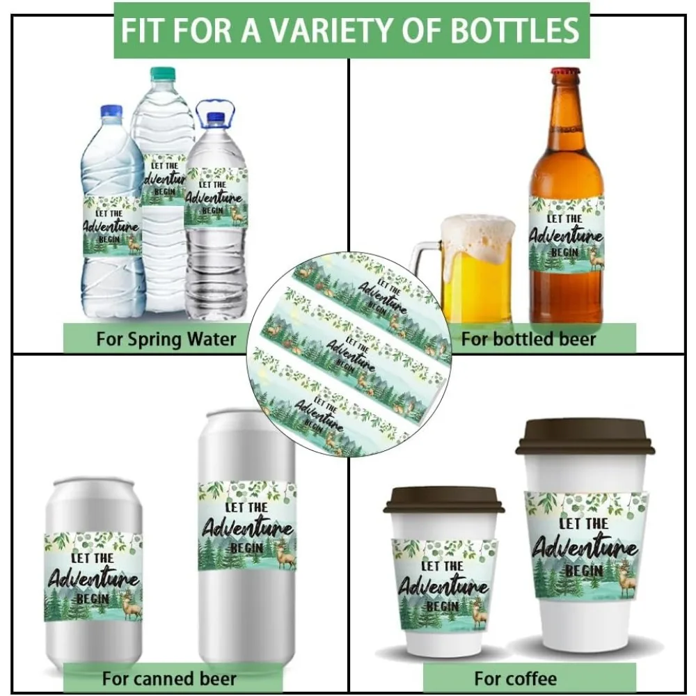 30 шт. этикетки для бутылок с водой водонепроницаемые 21 6x6 4 см/8 5x2 5 дюйма