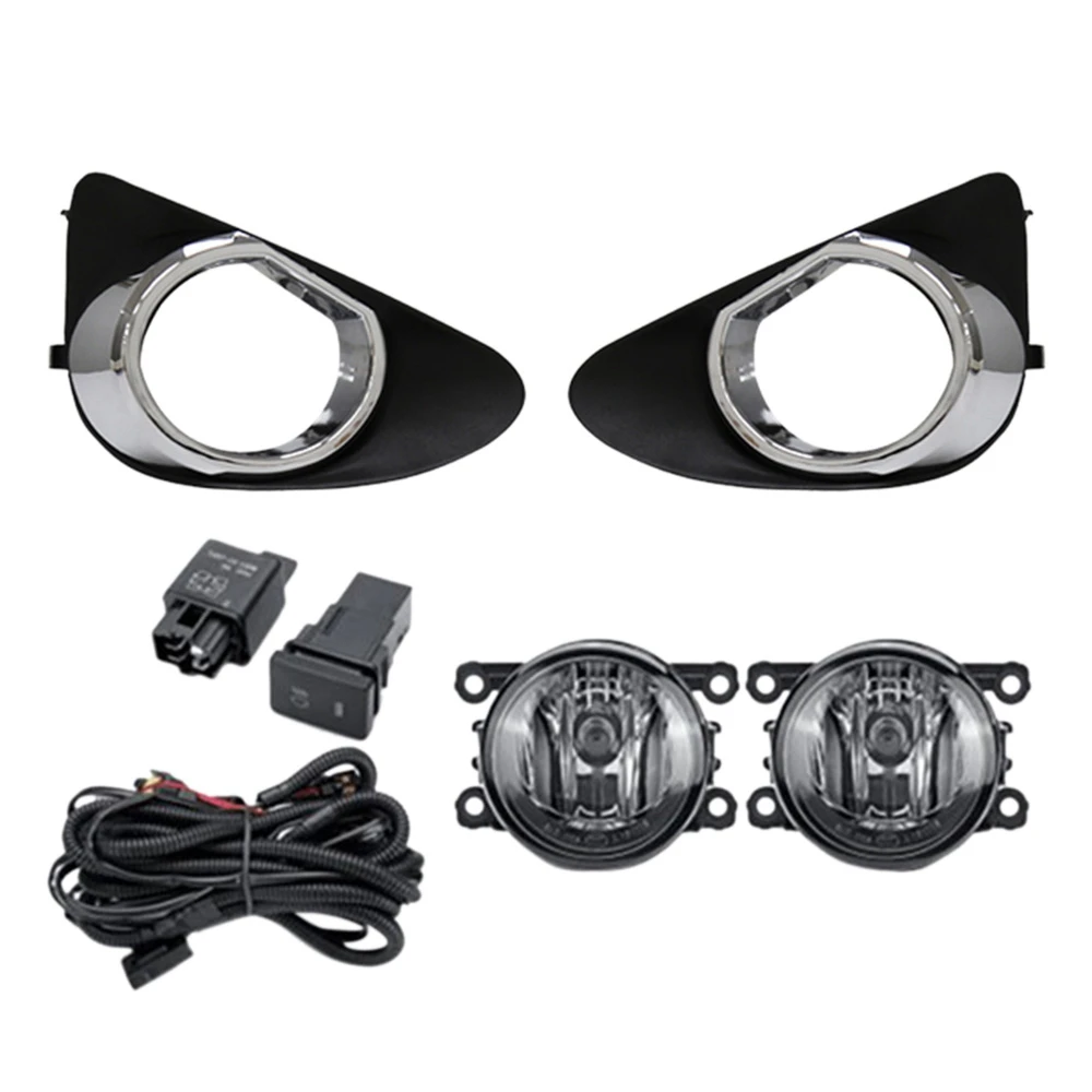 

Галогенные Противотуманные фары, хромированная противотуманная фара, крышка гриля, ободок, переключатель, противотуманные фары в сборе для...