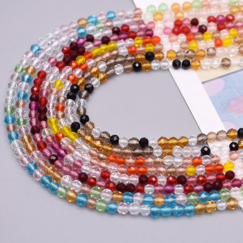 Стеклянные бусины с гранями 3 мм |