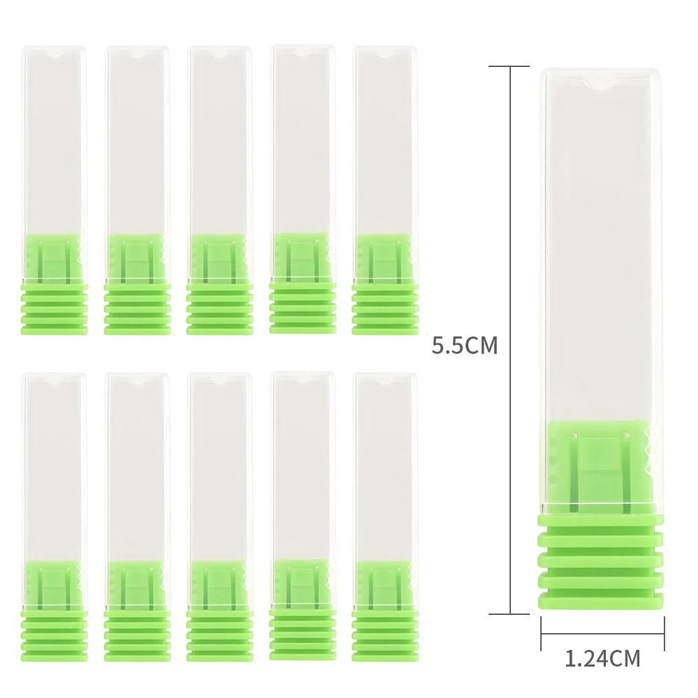 5 sztuk/zestaw uchwyt na wiertła do paznokci puste pudełko frez ekspozytor pojemnik przechowywania akrylowe akcesoria Manicure narzędzia