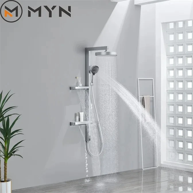 Хромированный телефон Meiyani горячий и холодный массаж спины пианино клавиша