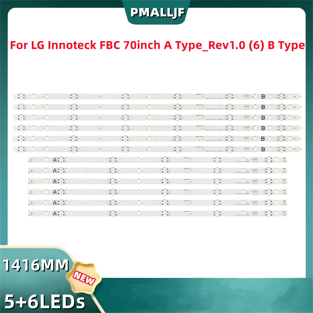 New 12pcs LED For VIZIO D70-F3 VER.LFTRXCLU 18y D70-F3 A_Rev