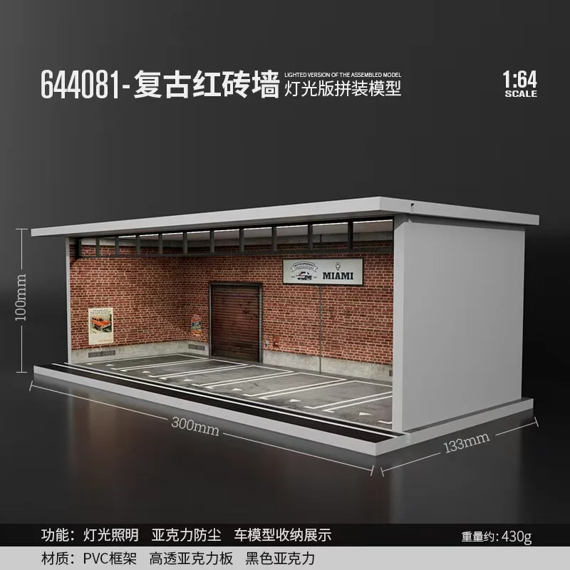 MoreArt&ampTimeMicro 1:64 Mazda Honda Yokohama Lamborghini RocketBunny сборка диорамы светодиодное освещение