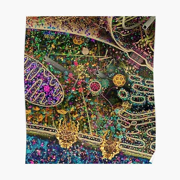 

Human Cell Detailed Biologist Scientist Poster Decor Home Decoration Wall Mural Painting Vintage Funny Picture Art No Frame
