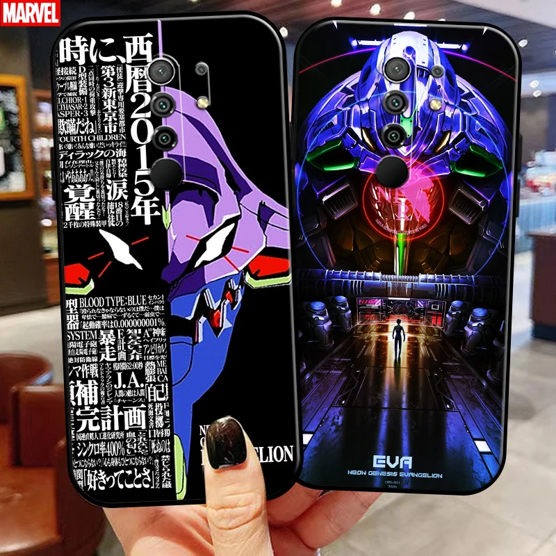 

Neon Genesis Evangelion EVA Anime Phone Case For Xiaomi Redmi 9 Silicone Cover Coque Black Carcasa Funda