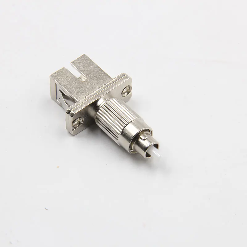 High Quality FC male SC female FC-SC metal flange adapter round turn square fiber flange cable connector low price