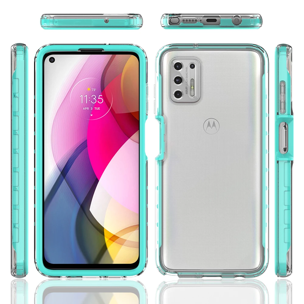rubber shockproof phone cover for motorola g stylus 2021 case moto one 5g ace power play frame clear hard back protective skin free global shipping