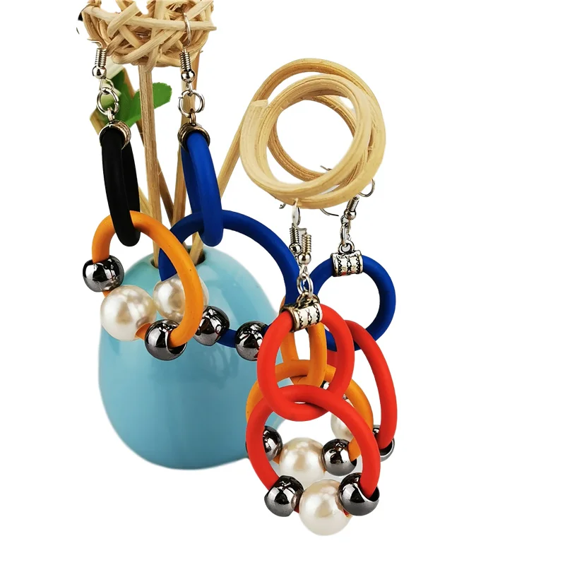 Новинка Модные металлические серьги ручной работы в этническом ретро-стиле с