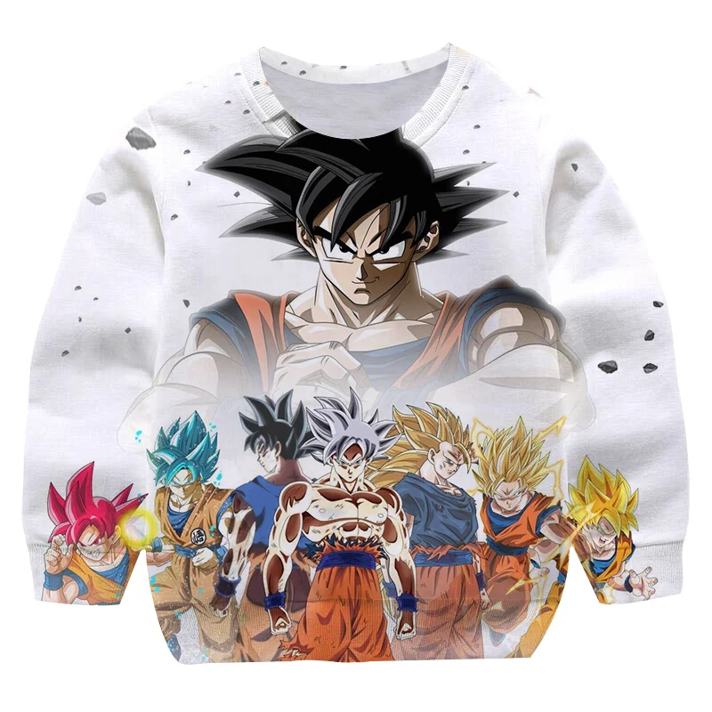 

Детская одежда Dragon-Ball Z свитер с воротником для сада детская одежда осень-зима 2022 новая детская одежда Becita 3D Свитшот