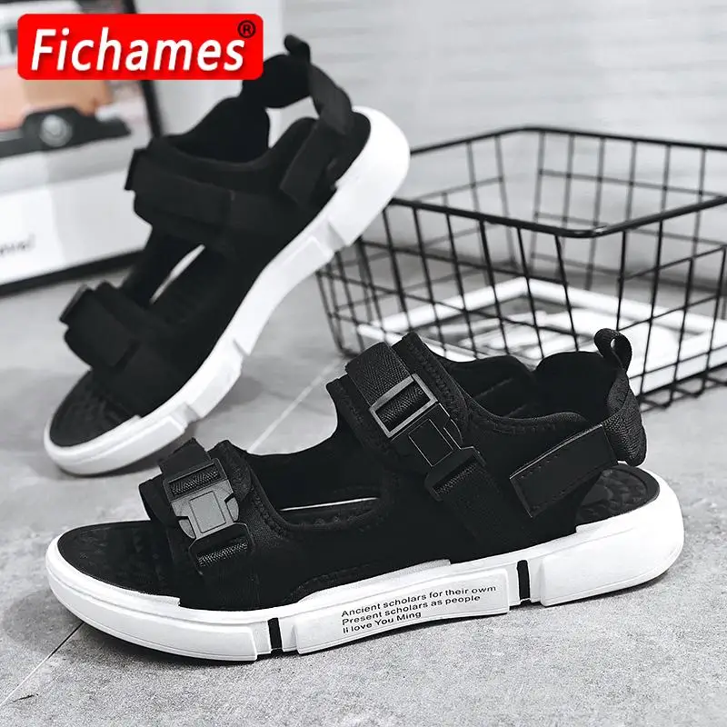 

Мужские технические пляжные сандалии, мужская обувь, новинка 2022, мужские ретро сандалии