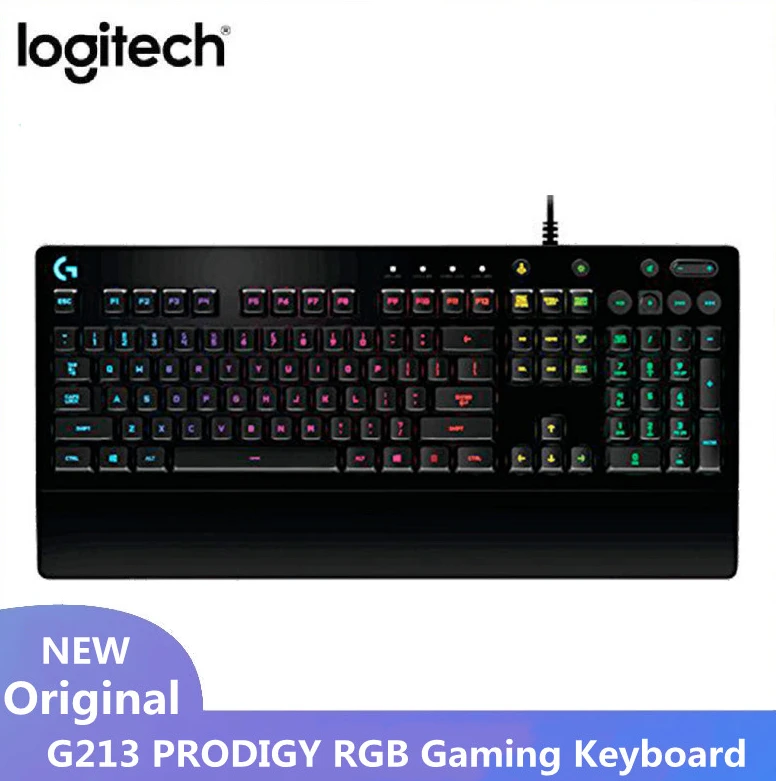 

Новая игровая клавиатура Logitech G213 progy RGB, Механическая игровая клавиатура для ноутбука и ПК